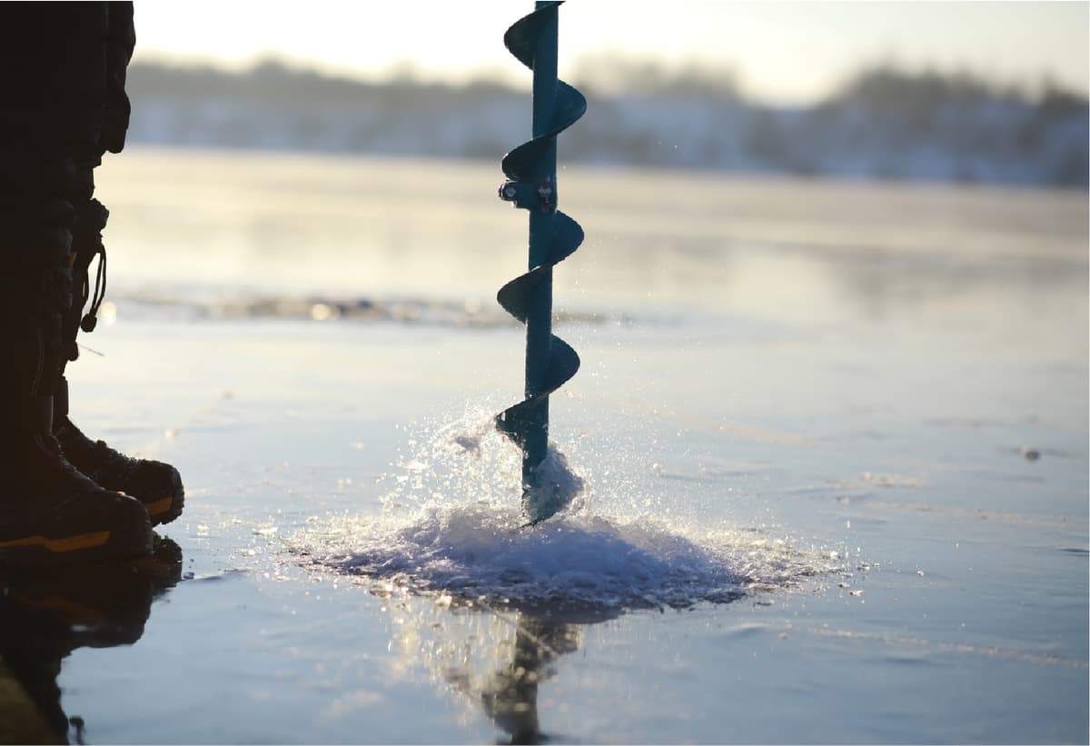 Ice fishing in Finland